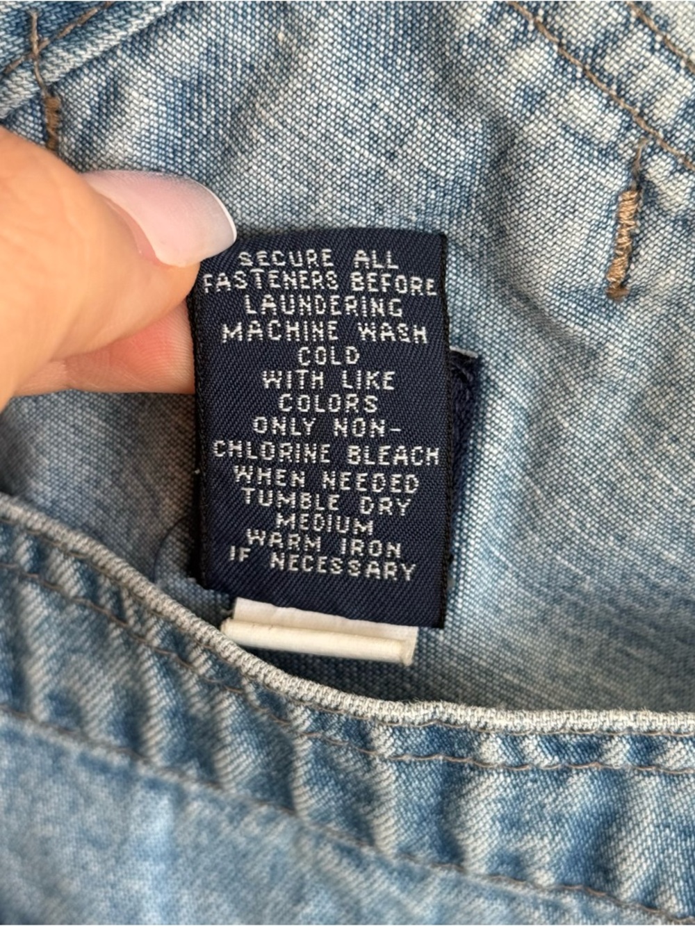 Vintage Gap Denim Overalls Shorts - Picture 6 of 6